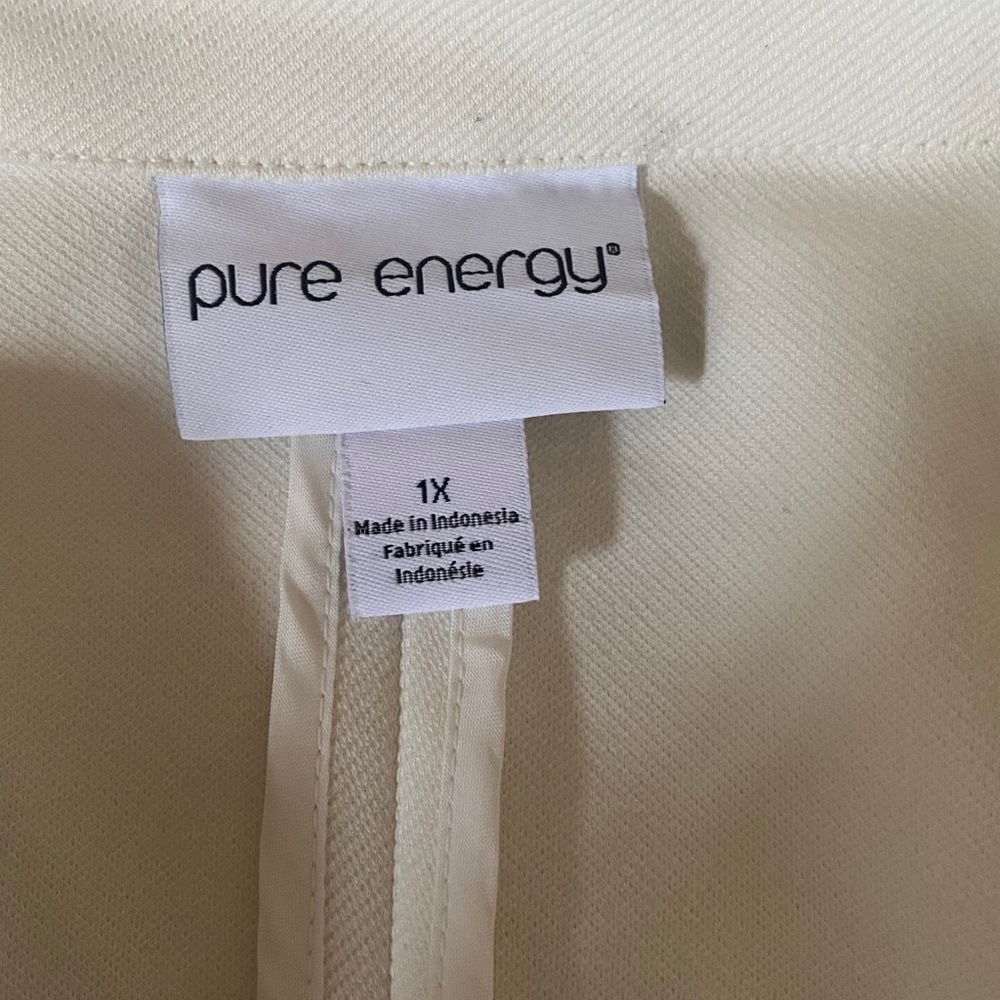 White Open Front Blazer - Picture 4 of 5